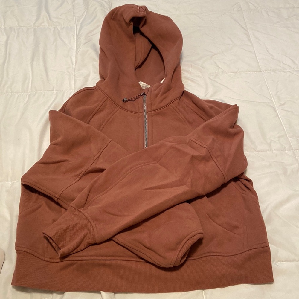 Scuba scuba oversized half zip hoodie
